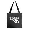pump gym training bodybuilding workout keepfit weightlifting Tote Bags