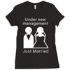 under new management   just married Ladies Fitted T-Shirt