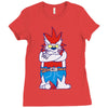 wild aztec monster Ladies Fitted T-Shirt