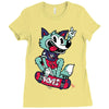 foxes Ladies Fitted T-Shirt