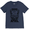 Never Underestimate Dog Rescuer Who Was Born April V-Neck Tee