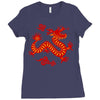 Chinese New Year Symbol Ladies Fitted T-Shirt
