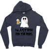 i'm just here for the boos Zipper Hoodie