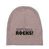 softball rocks Baby Beanies