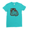 feed me and tell me i'm cutie Ladies Fitted T-Shirt