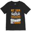 My Son Is Super Awesome His Momma V-Neck Tee
