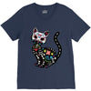 loco coco skul cat V-Neck Tee