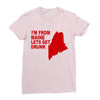 funny maine state Ladies Fitted T-Shirt