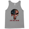 skull us flag live free or die Tank Top