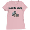safe sex Ladies Fitted T-Shirt