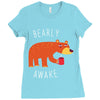 bearly awake Ladies Fitted T-Shirt