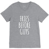 fries before guys V-Neck Tee