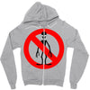 stop alien Zipper Hoodie
