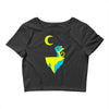 moon cat Crop Top