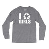 i recycle girls  funny Long Sleeve Shirts