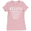 read this while i check out your tis Ladies Fitted T-Shirt