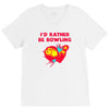 id rather be bowling V-Neck Tee