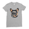 blue and tan frenchie Ladies Fitted T-Shirt
