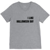 i like halloween day V-Neck Tee