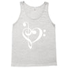 music heart rock baseball Tank Top
