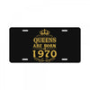 queens are born in 1970 License Plate