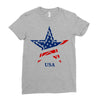 usa star Ladies Fitted T-Shirt