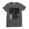 always give 100 percent Ladies Fitted T-Shirt