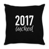 2017 sucked Throw Pillow