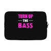 turn up the bass Laptop sleeve