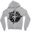 old school Zipper Hoodie