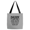 I Love You Daddy Tote Bags
