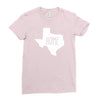 home texas outline Ladies Fitted T-Shirt