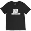 i will study tomorrow V-Neck Tee
