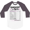 August Girl Facts Virgo 3/4 Sleeve Shirt