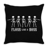 Floss Like A Boss Throw Pillow
