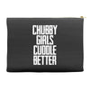 chubby girls cuddle better Accessory Pouches