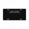 i don't snore License Plate