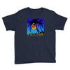 florida palm trees sunset Youth Tee