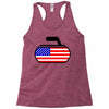 usa curling Racerback Tank