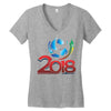 world cup 2018 Women's V-Neck T-Shirt