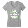 vote pandas Women's V-Neck T-Shirt