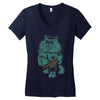 hul kat Women's V-Neck T-Shirt