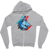 m 343 horses power Zipper Hoodie