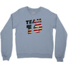 team 10 american flag Crewneck Sweatshirt