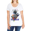 who loves rotweiller Ladies Curvy T-Shirt