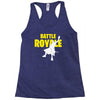 ride the rocket battle gaming Racerback Tank