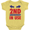 2nd amendment in use Baby Onesie