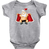 funny flashing naked nude christmas santa claus Baby Onesie