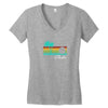 cabo san lucas distressed Women's V-Neck T-Shirt