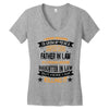 Super Cool Father In Law Of A Freaking Awesome Daughter In Law Women's V-Neck T-Shirt